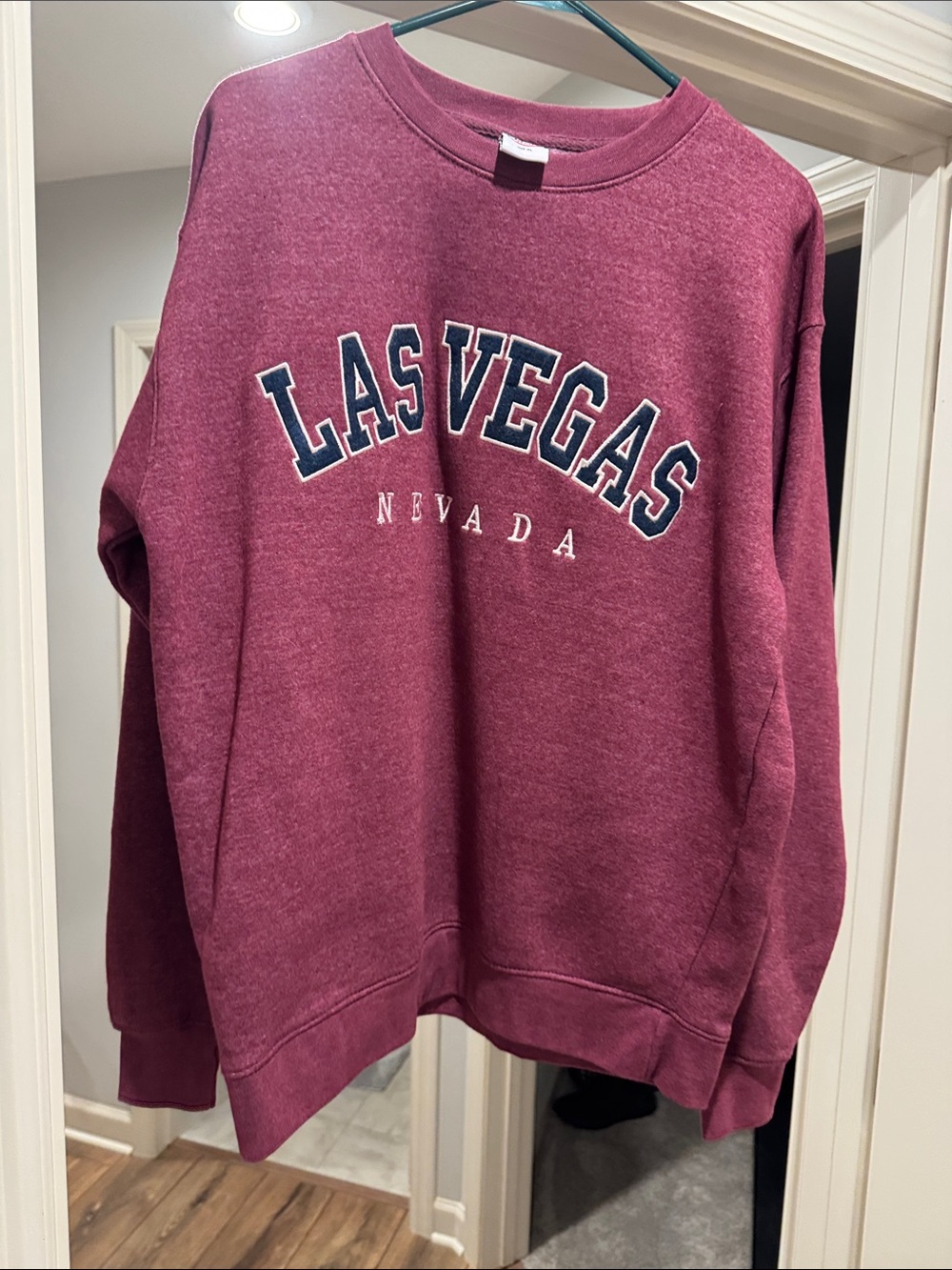 Women's Las Vegas Crewneck Sweatshirt - Rose Berry